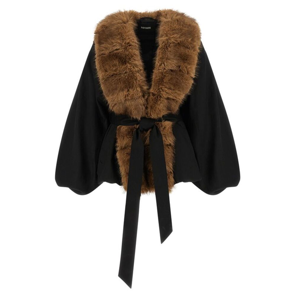 Rotate Birger Christensen Women 'Faux Fur Collar' Jacket